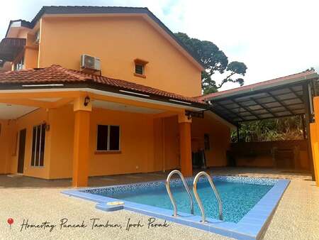 Homestay private pool, Muslim-only, 4 bilik, 15 pax